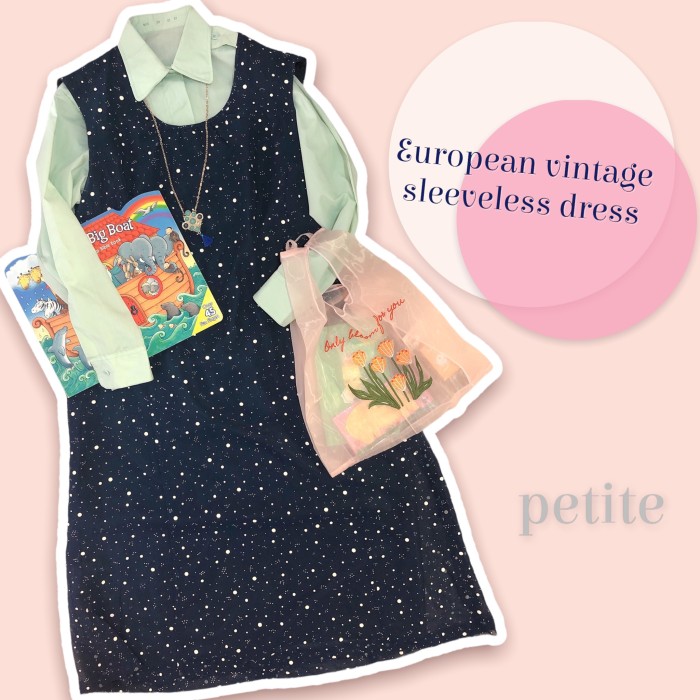 European vintage sleeveless dress | Vintage.City 古着屋、古着コーデ情報を発信