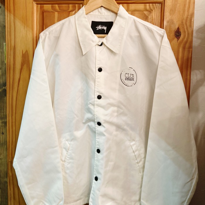 STUSSY WHITE COACH JK | Vintage.City 古着屋、古着コーデ情報を発信