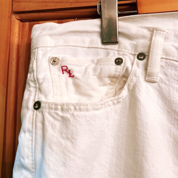 Ralph Lauren White Denim Pants | Vintage.City 빈티지숍, 빈티지 코디 정보
