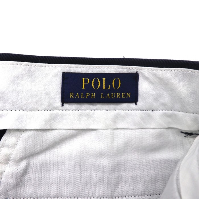 POLO RALPH LAUREN スラックスパンツ 30 ネイビー コットン | Vintage.City 古着屋、古着コーデ情報を発信