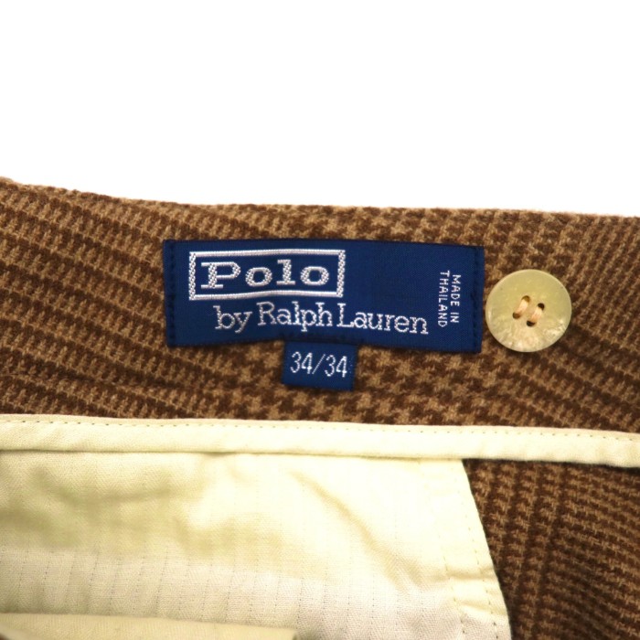 POLO BY RALPH LAUREN スラックスパンツ 34 ベージュ | Vintage.City 古着屋、古着コーデ情報を発信