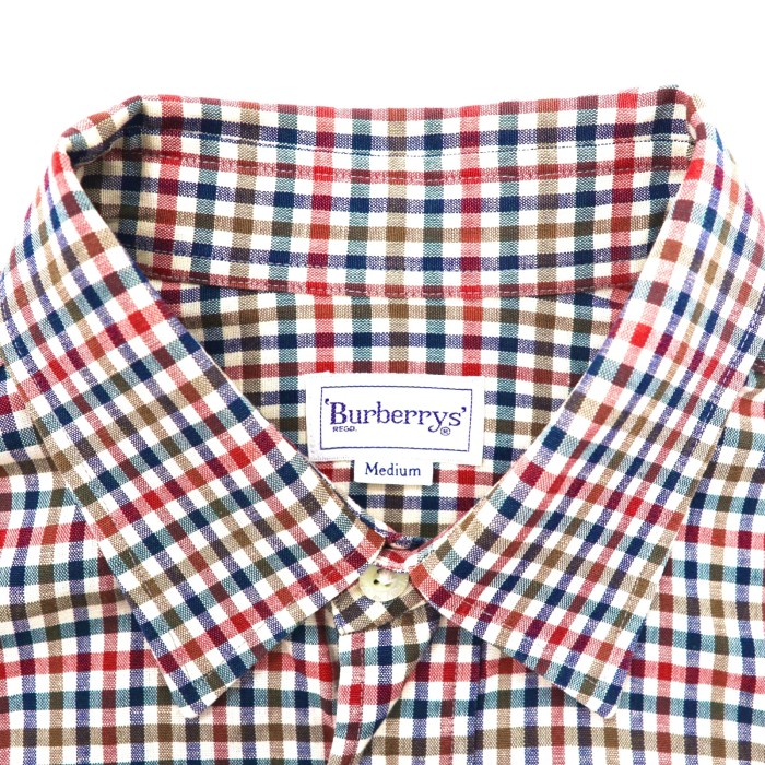 BURBERRYS チェックシャツ M ホワイト マルチカラー コットン | Vintage.City 古着屋、古着コーデ情報を発信