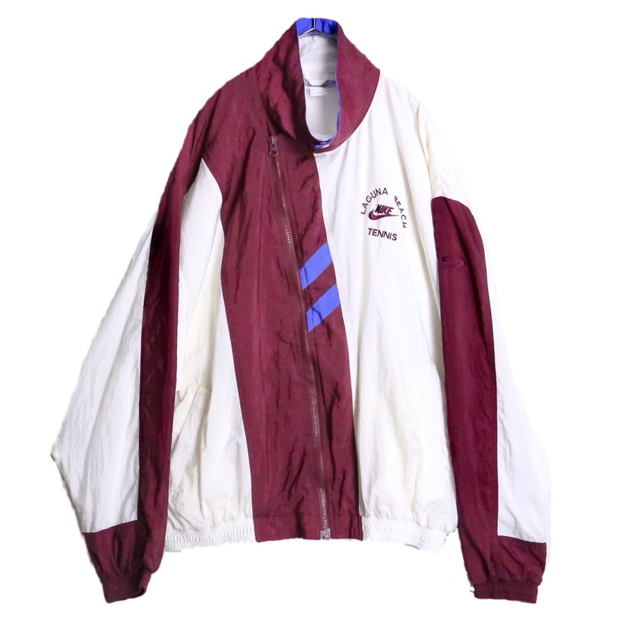 NIKE" slash zip design nylon jacket | Vintage.City