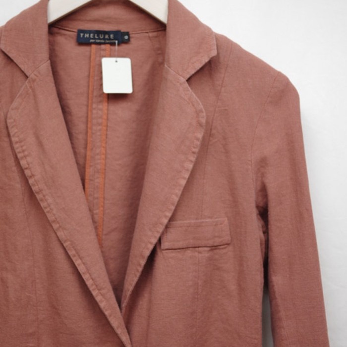 テラコッタカラーのテーラードジャケット | Vintage.City 古着屋、古着コーデ情報を発信
