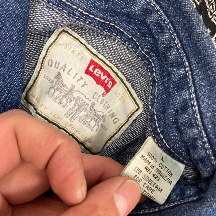90sLevi’sローリングストーンズデニムシャツ　L | Vintage.City 古着屋、古着コーデ情報を発信