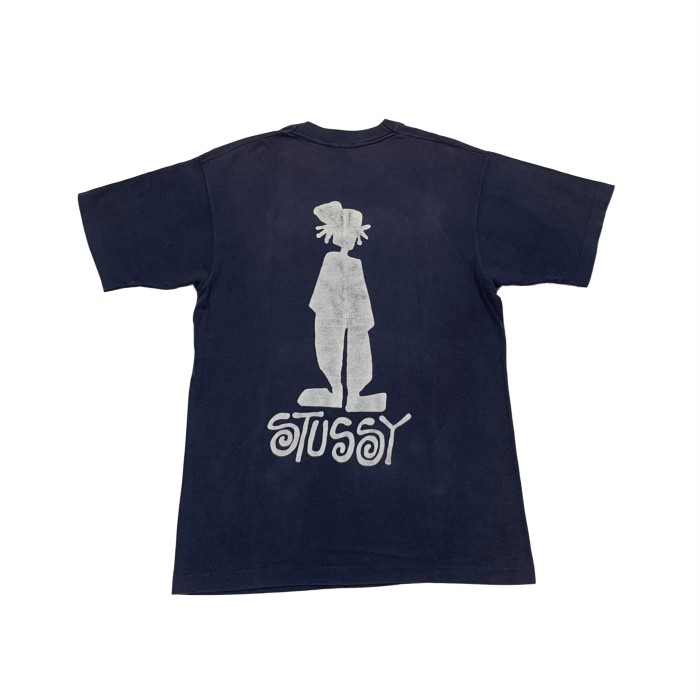 90's Stussy shadow man T-shirt | Vintage.City 古着屋、古着コーデ情報を発信