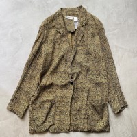 "Liz claiborne" 80's vintage silk jacket | Vintage.City 古着屋、古着コーデ情報を発信