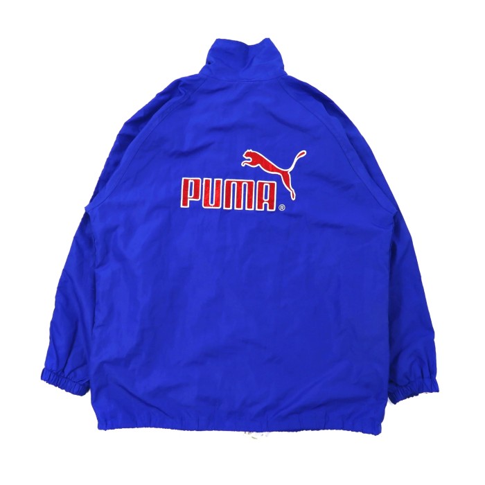 PUMA トラックジャケット L ブルー ポリエステル サイドライン バックロゴ | Vintage.City 古着屋、古着コーデ情報を発信