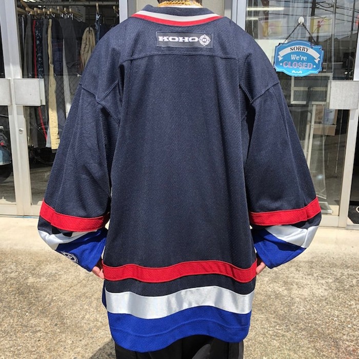 7114.90s カナダ製 NHL バンクーバーカナックス ホッケーシャツ XL
