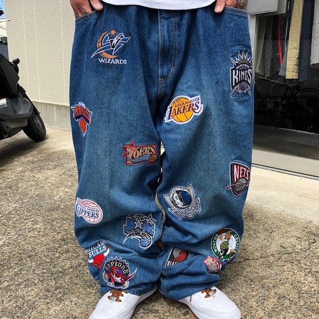 送料込】 NBA デニム パンツ 刺繍 nba jeans denim kids-nurie.com