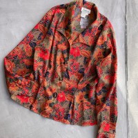 "notations" vintage open collar blouse | Vintage.City 古着屋、古着コーデ情報を発信