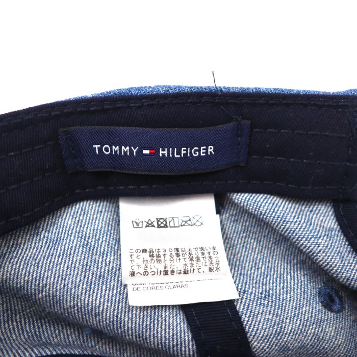 TOMMY HILFIGER 6パネルキャップ FREE ブルー デニム ロゴ | Vintage.City 古着屋、古着コーデ情報を発信