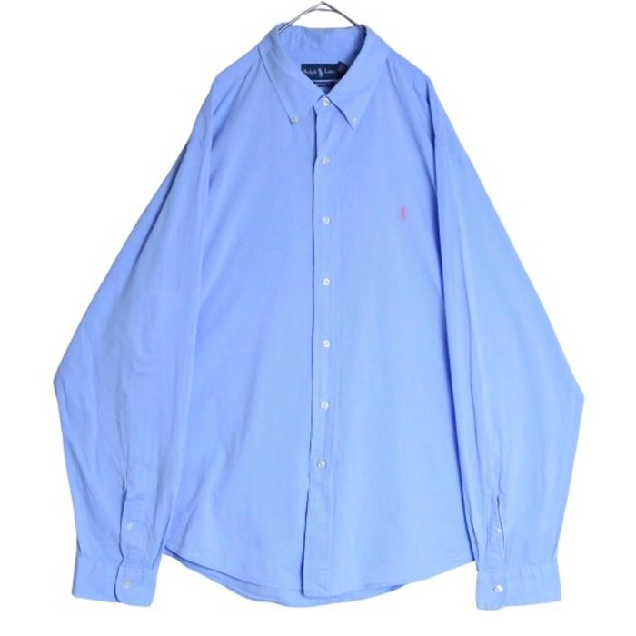 "Ralph Lauren" sax blue button shirts | Vintage.City 古着屋、古着コーデ情報を発信
