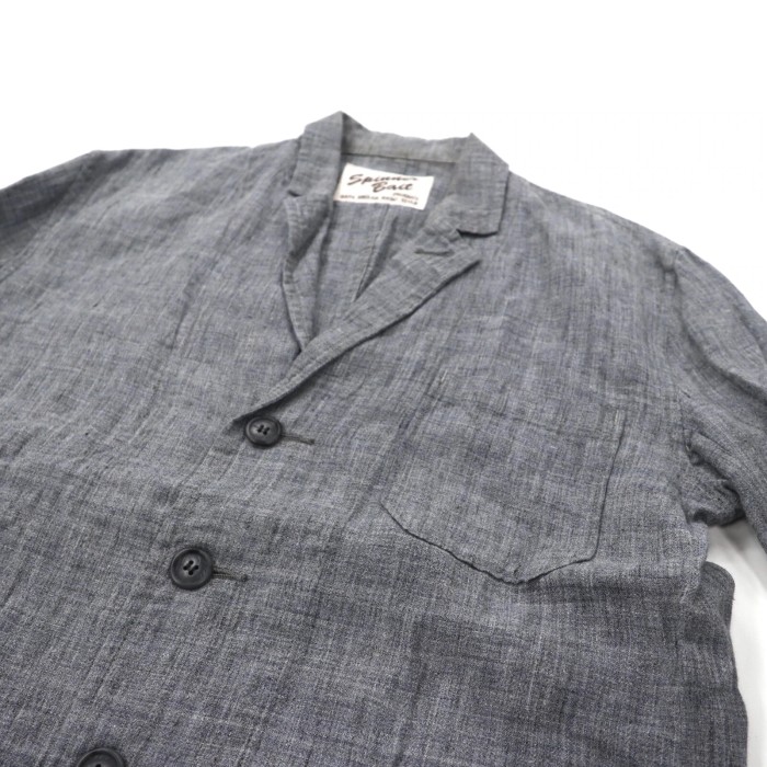 SPINNER BAIT テーラードジャケット 42 グレー リネン | Vintage.City 古着屋、古着コーデ情報を発信