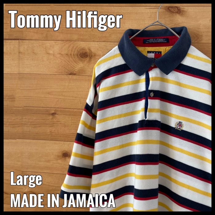 【希少】トミー ヒルフィガー  ラガーシャツ ワッペン フラッグタグ 90s