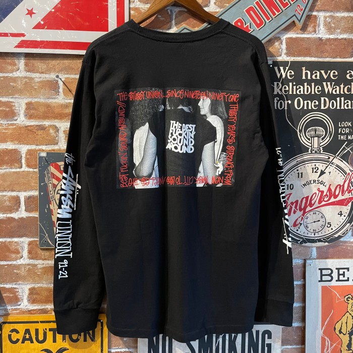 STUSSY × UNION コラボ ロゴプリント Tシャツ ロンT | Vintage.City