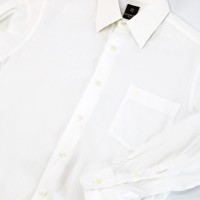 80s GIVENCHY White Stripes Dress Shirt | Vintage.City 古着屋、古着コーデ情報を発信