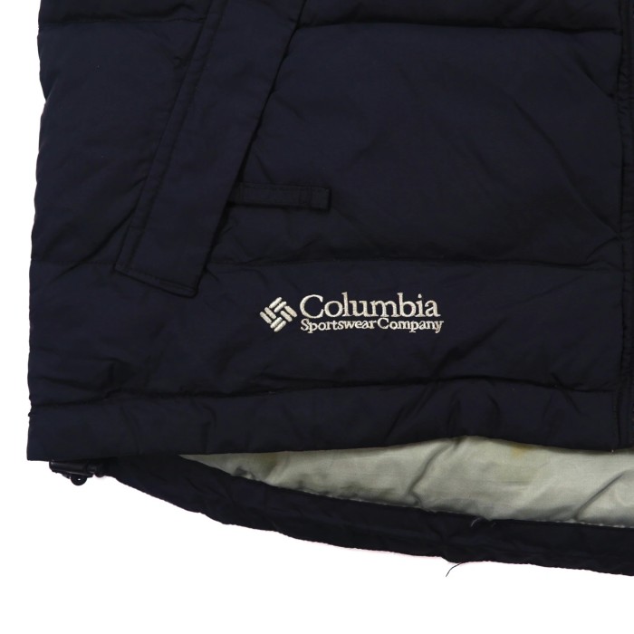 COLUMBIA ダウンベスト S ブラック ナイロン | Vintage.City 古着屋、古着コーデ情報を発信