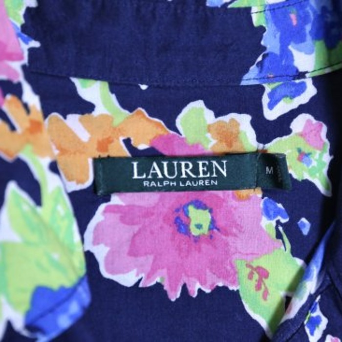 "LAUREN" flower three-quarter shirt | Vintage.City 빈티지숍, 빈티지 코디 정보