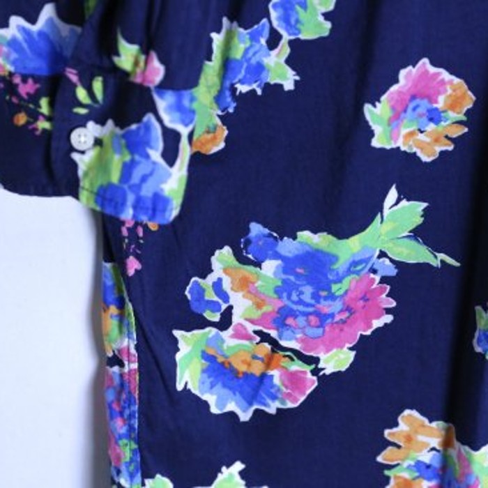 "LAUREN" flower three-quarter shirt | Vintage.City 빈티지숍, 빈티지 코디 정보