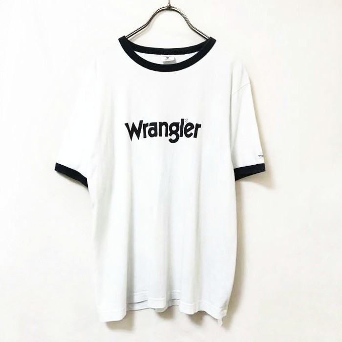 80s ビンテージ WRANGLER ラングラー トリム リンガー Tシャツ 白