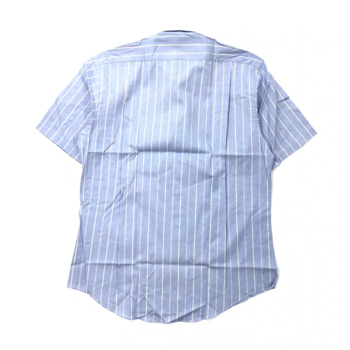 BURBERRYS 半袖シャツ 43 ブルー ストライプ コットン 未使用品 | Vintage.City 古着屋、古着コーデ情報を発信