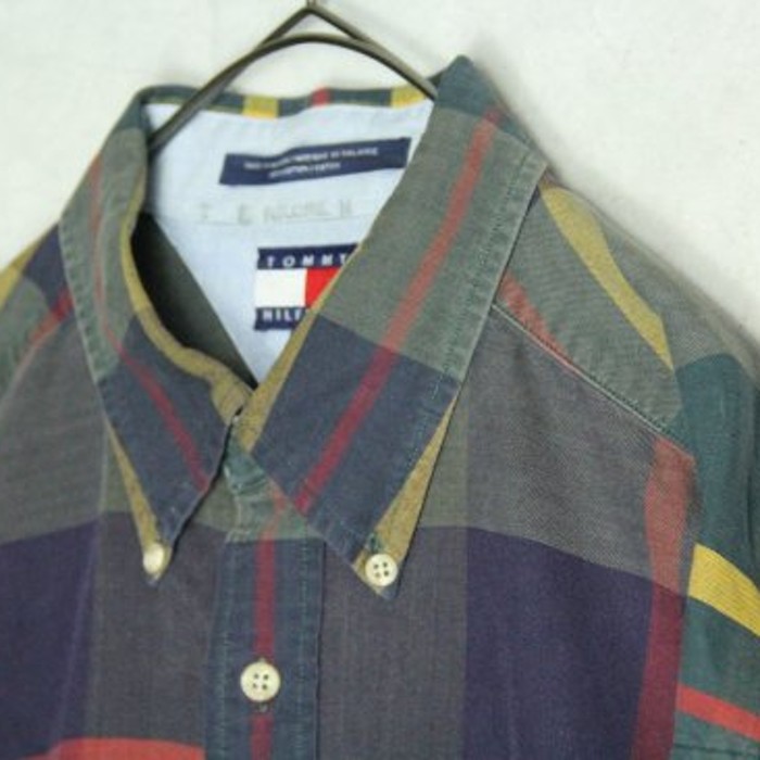"Tommy Hilfiger" tartan check looseshirt | Vintage.City 빈티지숍, 빈티지 코디 정보