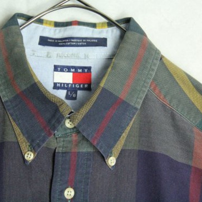 "Tommy Hilfiger" tartan check looseshirt | Vintage.City 古着屋、古着コーデ情報を発信