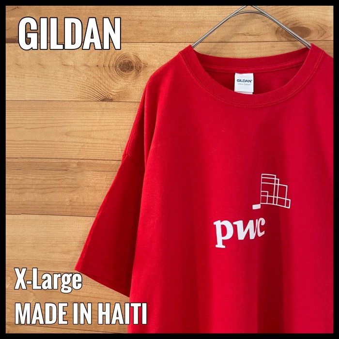 GILDAN】企業系 pwc ロゴ Tシャツ XL ビッグサイズ US古着 | Vintage.City