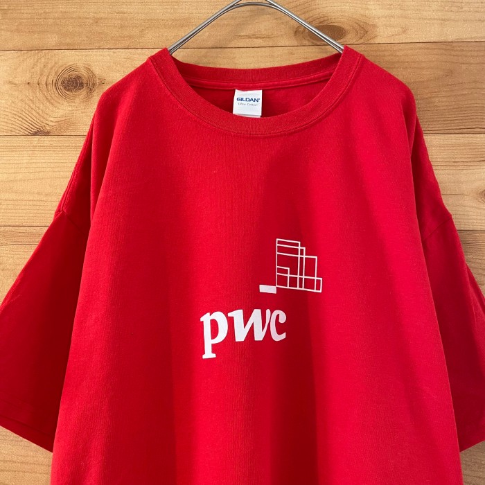 GILDAN】企業系 pwc ロゴ Tシャツ XL ビッグサイズ US古着 | Vintage.City