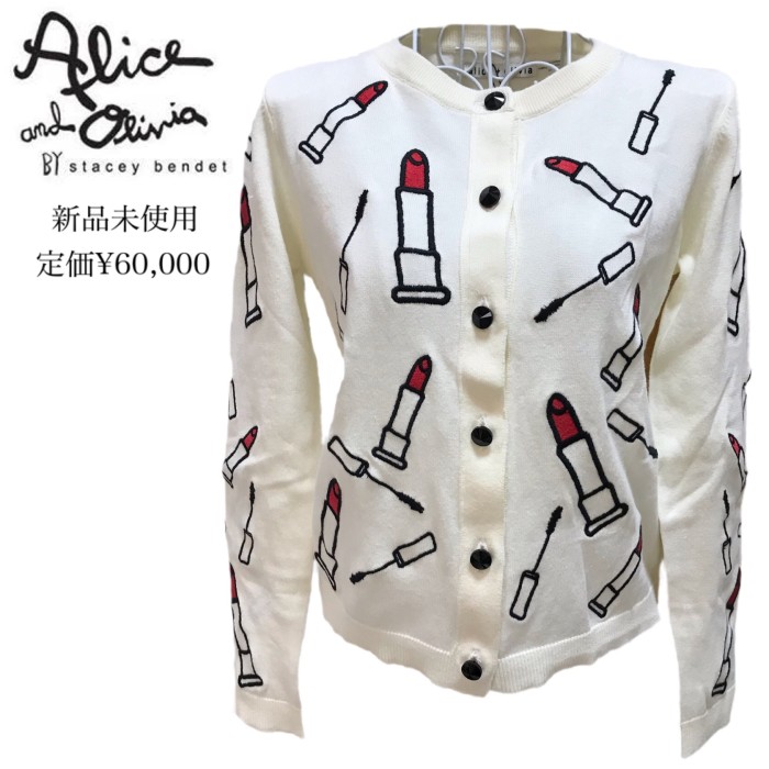 【新品】alice + olivia  刺繍　カーディガン | Vintage.City 古着屋、古着コーデ情報を発信