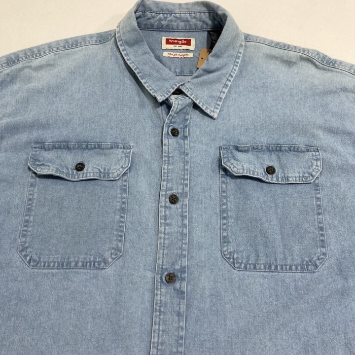 Wrangler　ダンガリーシャツ　半袖　デニム風　3XLサイズ | Vintage.City 빈티지숍, 빈티지 코디 정보