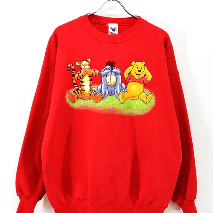 90s USA Disney Pooh See no evil Sweat XL | Vintage.City 古着屋、古着コーデ情報を発信