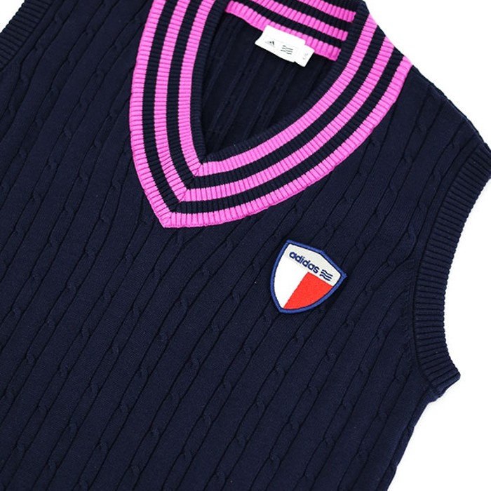 adidas Tilden design cotton knit vest L | Vintage.City 古着屋、古着コーデ情報を発信