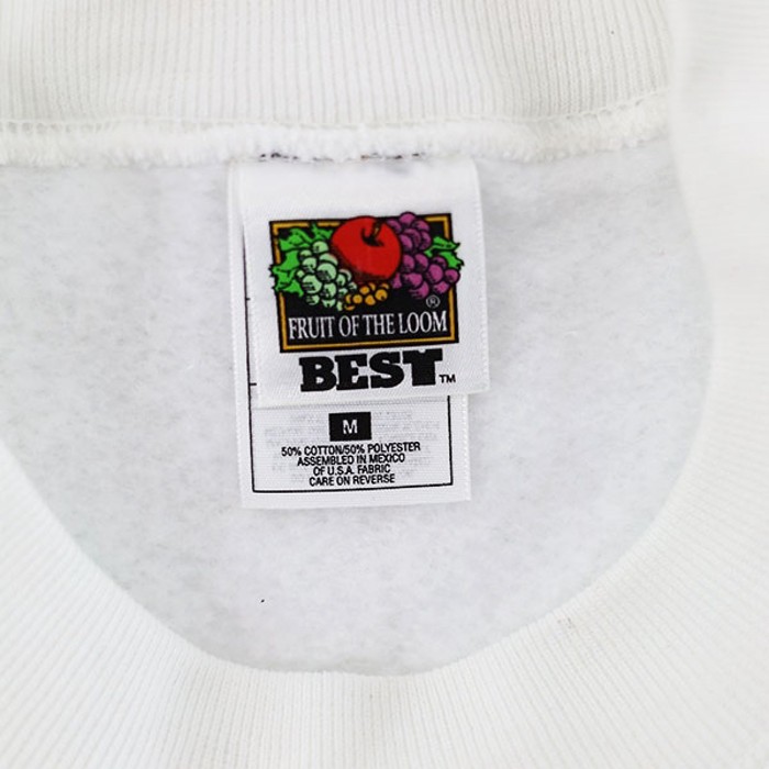 00s FRUIT OF THE LOOM White Solid Sweat | Vintage.City 古着屋、古着コーデ情報を発信