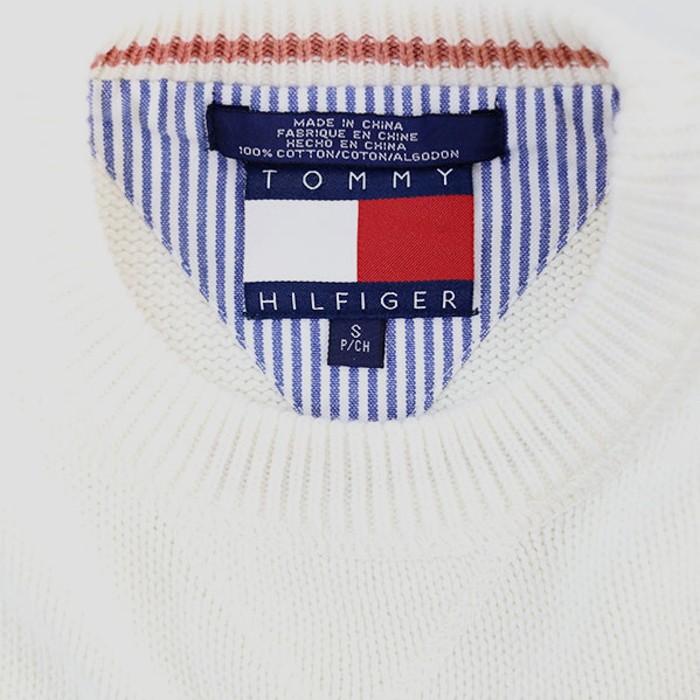 90s Tommy Hilfiger cotton knit sweater M | Vintage.City Vintage Shops, Vintage Fashion Trends