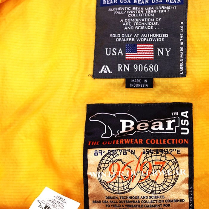 90s Bear USA 450Fil reversible down jckt | Vintage.City 古着屋、古着コーデ情報を発信