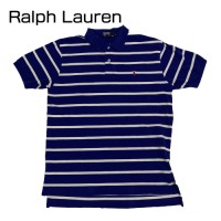 RALPH LAUREN青白ボーダー半袖ポロシャツ | Vintage.City 빈티지숍, 빈티지 코디 정보