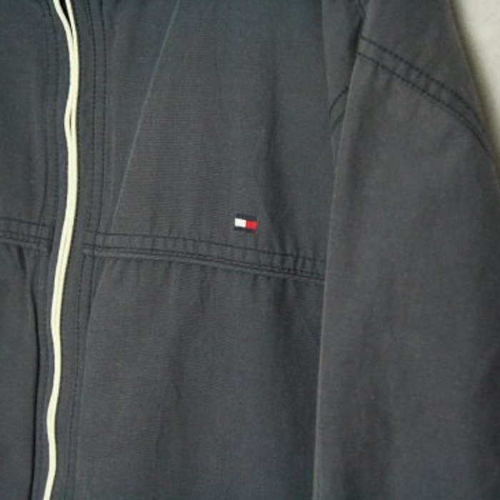 "Tommy Hilfiger" charcoal black jacket | Vintage.City 古着屋、古着コーデ情報を発信