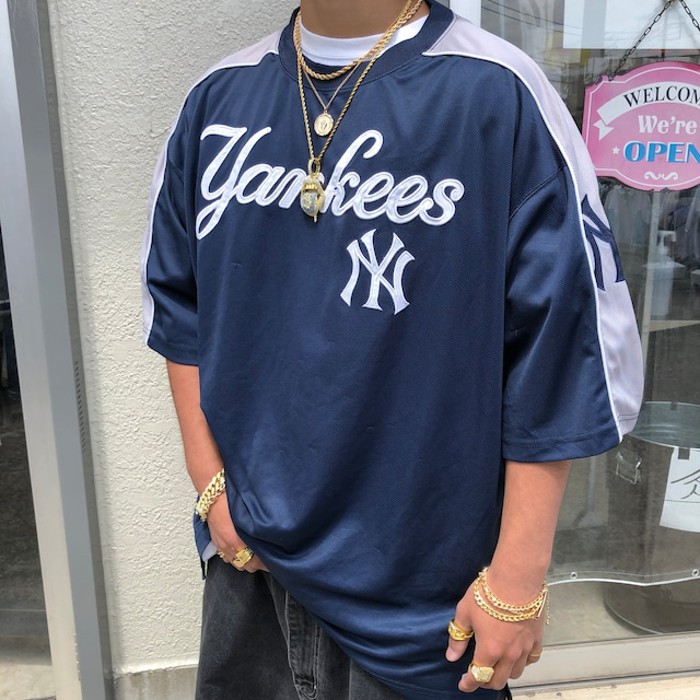 7694.MLB ニューヨークヤンキース ゲームシャツ ベースボールシャツ 