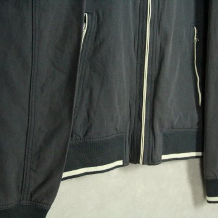 "Tommy Hilfiger" charcoal black jacket | Vintage.City 빈티지숍, 빈티지 코디 정보