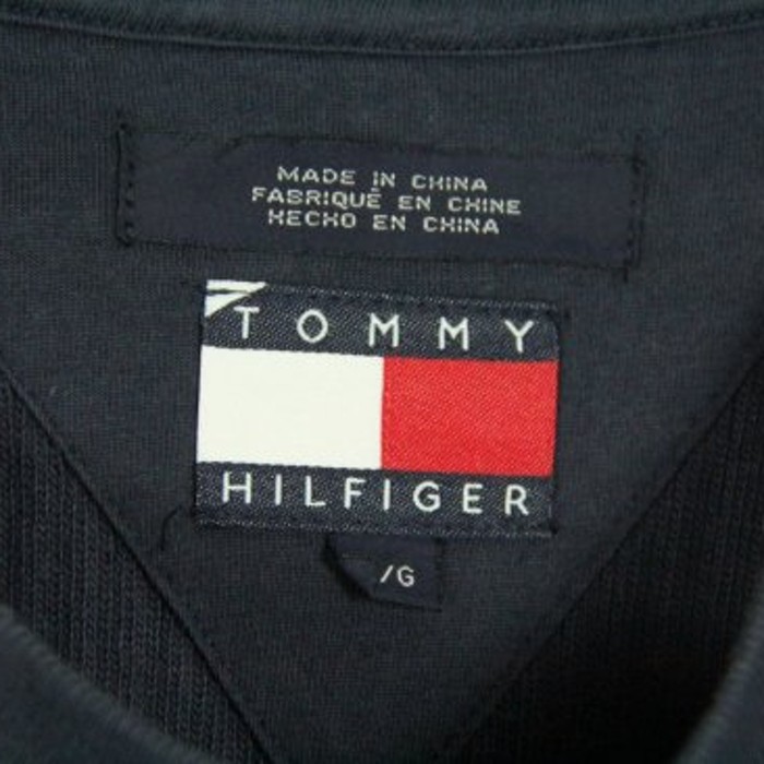 "Tommy Hilfiger" rib sweat pullover | Vintage.City 古着屋、古着コーデ情報を発信