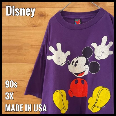 Disney】90s USA製 Tシャツ ミッキー ビッグサイズ US古着 | Vintage.City