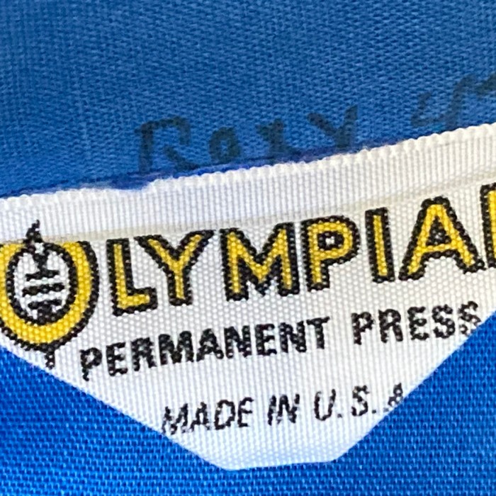 70s オリンピアン ボーリングシャツ USA製 ブルー OLYMPIAN | Vintage.City