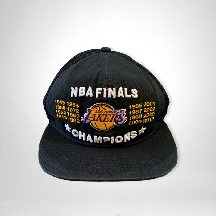 LAKERS NBA Champions  Mesh Cap | Vintage.City 빈티지숍, 빈티지 코디 정보
