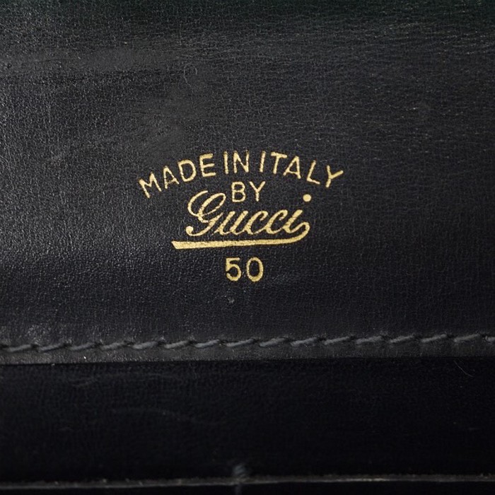 OLD Gucci 70s!スクエア２層式シェリーショルダー（青） | Vintage.City 古着屋、古着コーデ情報を発信