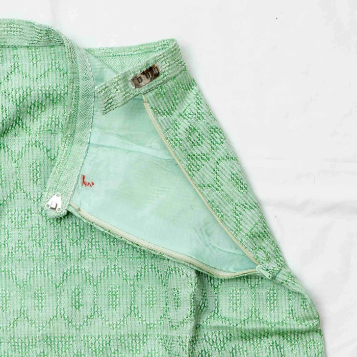 薄緑地半袖セットアップ　DSC01916 | Vintage.City 古着屋、古着コーデ情報を発信