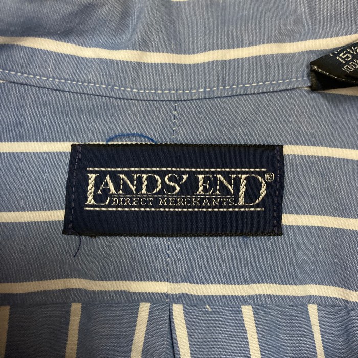 希少 90s USA製 LANDS'END ランズエンド ストライプシャツ | Vintage.City