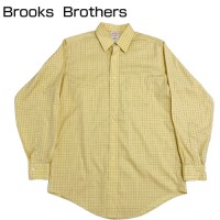 BrooksBrothers イエローチェック柄ワイシャツ | Vintage.City 古着屋、古着コーデ情報を発信