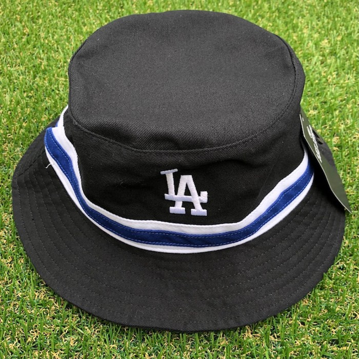 【新品】'47 MLB ドジャース ストライプバケットハット 刺繍ロゴ フリー | Vintage.City 古着屋、古着コーデ情報を発信